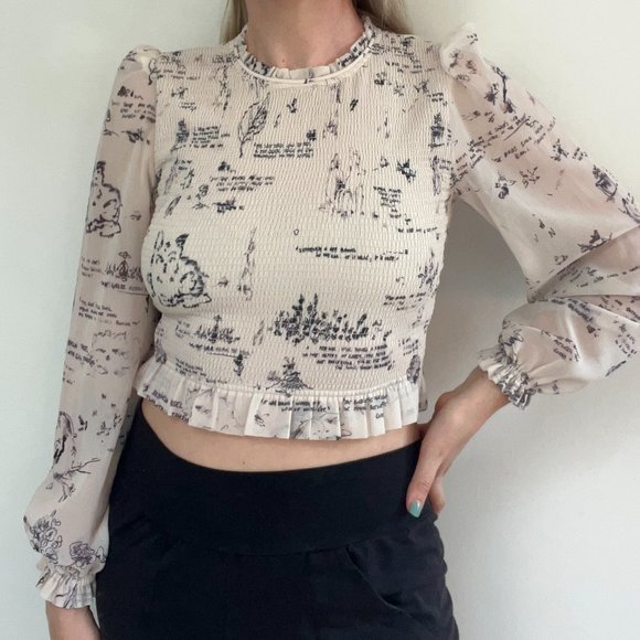 Aritzia - Wilfred - Cropped Blouse - S - Picture 4 of 9